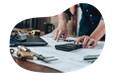 A small business owner calculating their builder's risk insurance costs