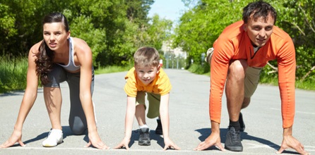 Family about to run.