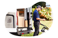 An Amazon Flex driver delivers a package to a home.