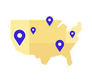 United States map. United States map.
